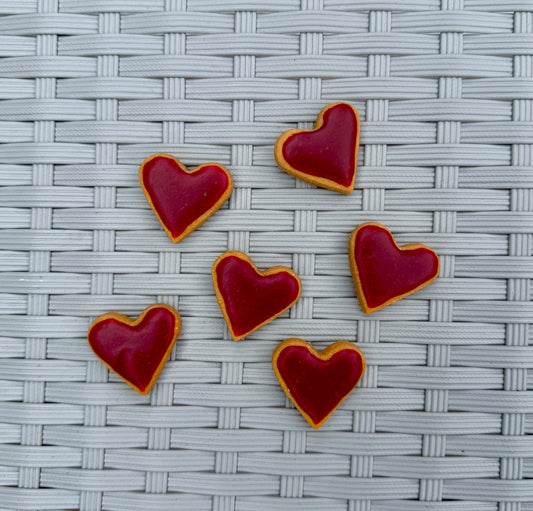 Mini iced hearts