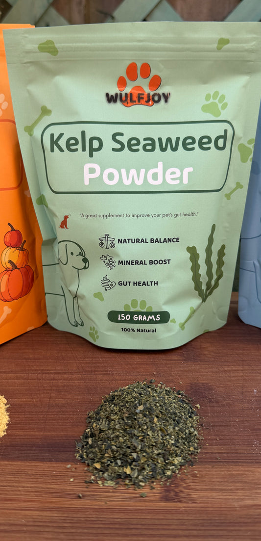Organic Seaweed Kelp Powder for Dogs & Cats | Natural Coat, Digestive & Dental Support
