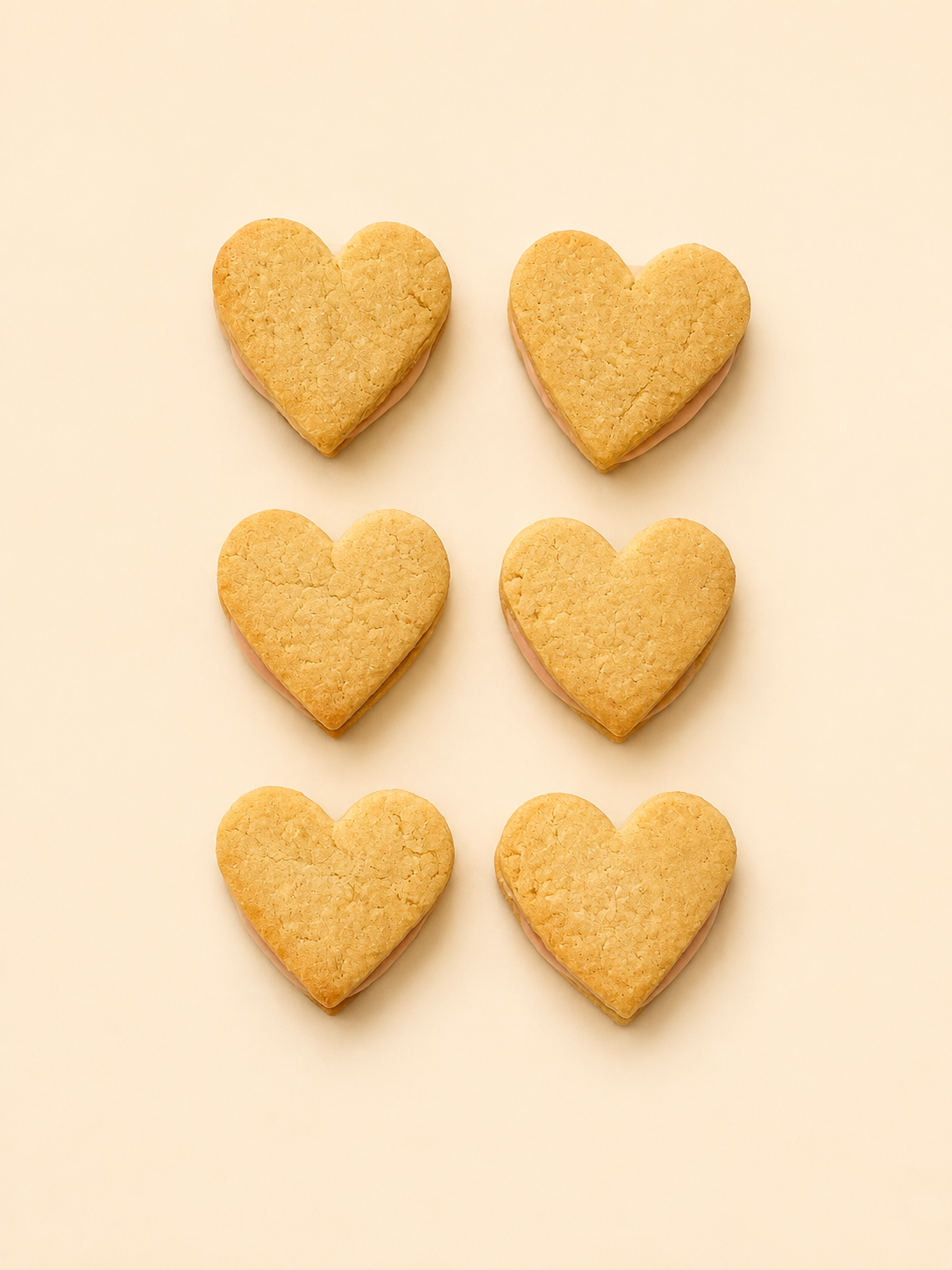 Heart biscuits shortbread style minis